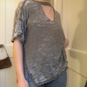 we the free green shirt with cut out